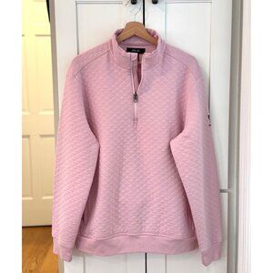 Ralph Lauren RLX Women’s Golf Pullover Sweatshirt Light Pink 1/4 Zip Size Large